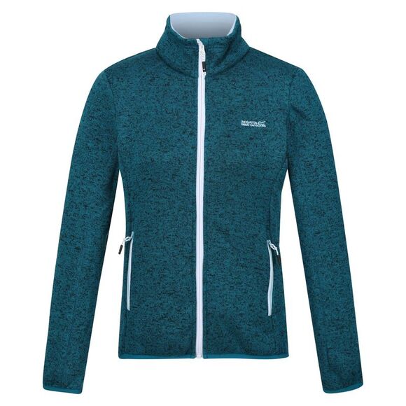 Regatta Womens/Ladies Newhill Marl Full Zip Fleece Jacket / Gulfstream/Sea Haze - Picture 1 of 4